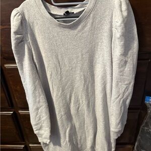 Express Light Gray Sweater Dress